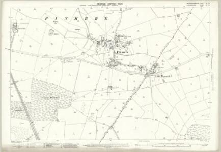 Buckinghamshire XII.16 (includes: Barton Hartshorn; Finmere; Tingewick) - 25 Inch Map
