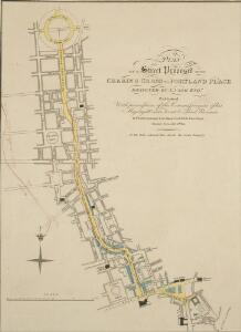 PLAN OF A Street Proposed FROM CHARING CROSS TO PORTLAND PLACE.