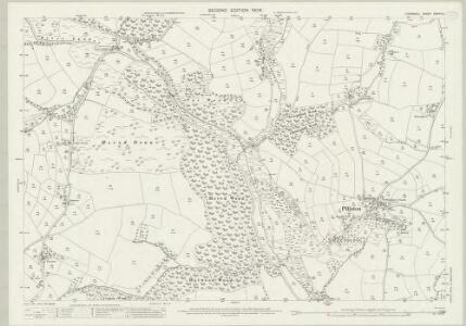 Cornwall XXXVII.6 (includes: Pillaton; Quethiock; St Mellion) - 25 Inch Map