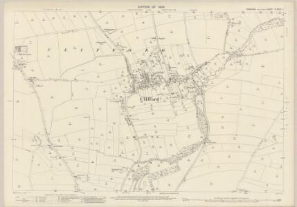 Yorkshire CLXXXIX.11 (includes: Boston Spa; Bramham Cum Oglethorpe; Clifford) - 25 Inch Map
