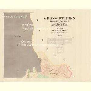 Gross Würben (Hruby Würba) - m3333-1-004 - Kaiserpflichtexemplar der Landkarten des stabilen Katasters