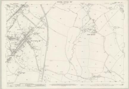 Essex (1st Ed/Rev 1862-96) XLV.1 (includes: Great Braxted; Little Braxted; Witham) - 25 Inch Map