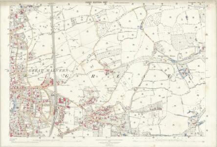 Worcestershire XL.9 (includes: Great Malvern; Guarlford; Madresfield) - 25 Inch Map