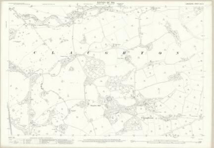 Lancashire XLV.9 (includes: Barnacre With Bonds; Catterall; Claughton) - 25 Inch Map