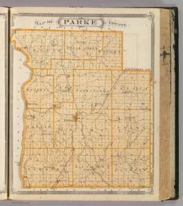 Map of Parke County.