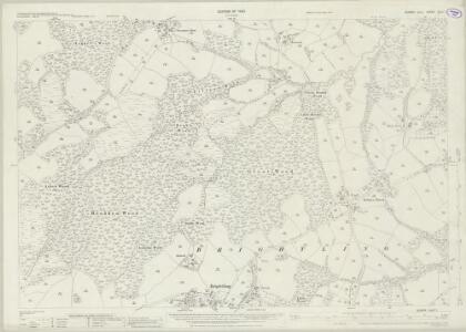 Sussex XLIII.1 (includes: Brightling) - 25 Inch Map