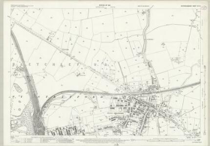 Buckinghamshire XV.10 (includes: Bletchley) - 25 Inch Map