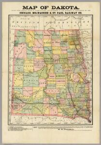 Map of Dakota.