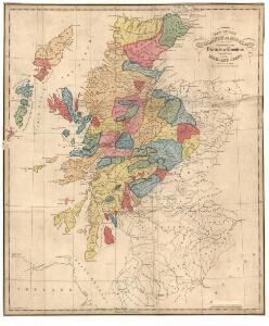 Map of the Highlands of Scotland denoting the districts or counties inhabited by the Highland Clans.
