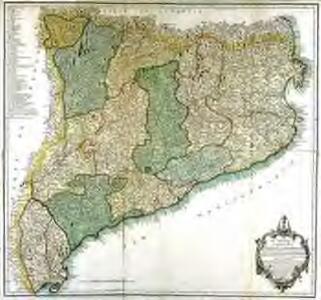 Mapa del principado de Cataluña