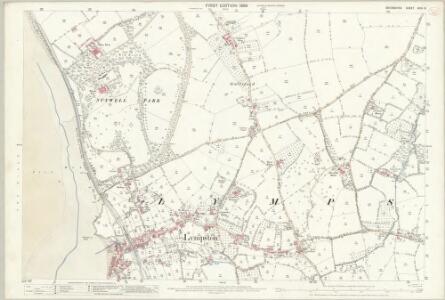 Devon XCIII.9 (includes: Lympstone; Woodbury) - 25 Inch Map