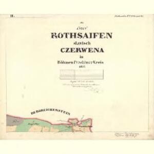 Rothsaifen - c0920-1-002 - Kaiserpflichtexemplar der Landkarten des stabilen Katasters