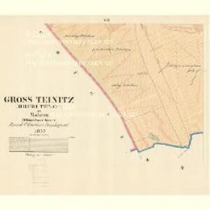 Gross Teinitz (Hruby Tenec) - m3339-1-007 - Kaiserpflichtexemplar der Landkarten des stabilen Katasters