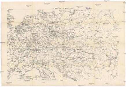 Eisenbahnkarte von Mittel-Europa