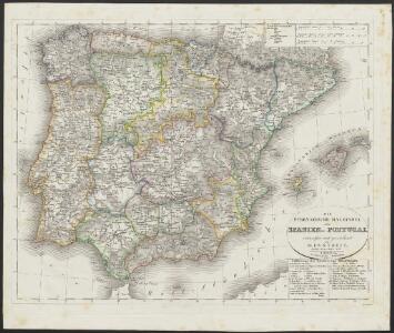 [Neuer Atlas der ganzen Erde nach den neuesten Bestimmungen ... : VIII.] Die Pyrenäische Halbinsel oder Spanien und Portugal