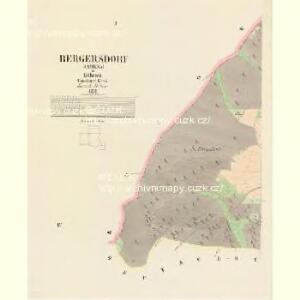 Bergersdorf (Kamena) - c3012-1-002 - Kaiserpflichtexemplar der Landkarten des stabilen Katasters