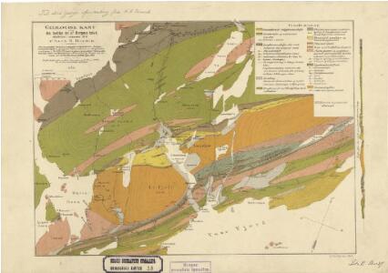Geologiske kart 18: Geologisk kart over den sydlige del af Bergens halvø