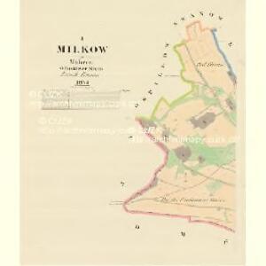 Milkow - m1799-1-001 - Kaiserpflichtexemplar der Landkarten des stabilen Katasters