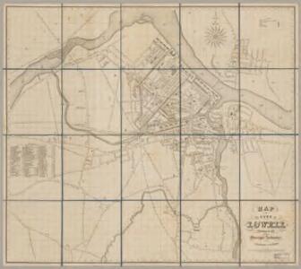Map of the city of Lowell : surveyed in 1841 by order of the municipal authorities
