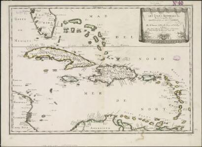 Les isles Antilles &c. entre lesquelles sont les Lucayes, et les Caribes