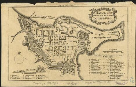 A plan of the city & fortifications of Louisburg