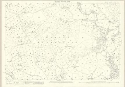 Carmarthenshire XVII.14 (includes: Llansadwrn; Llanwrda) - 25 Inch Map
