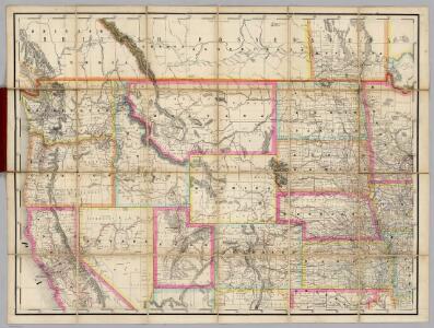 (U.S. Northwest) Railroad Map of the United States.