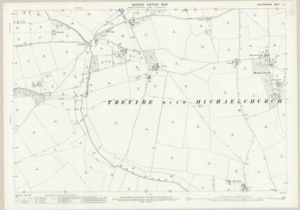 Herefordshire L.4 (includes: Llanwarne; Pencoyd; St Weonards; Tretire With Michaelchurch) - 25 Inch Map