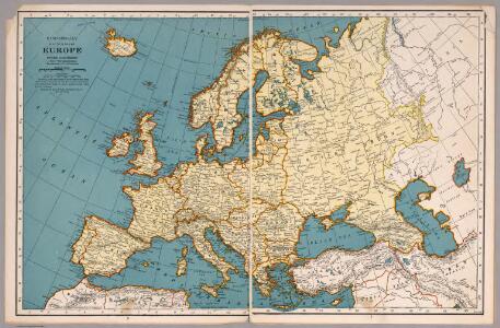Rand McNally map of Europe