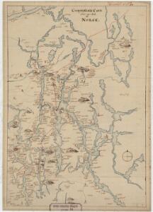 Norge 28: Geographiske Carte over en Deel af Norge. Fra Fredrikshald til Mangen med tilgrænsende Dele av Sverige