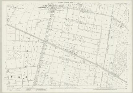 Somerset XXXIX.15 (includes: Catcott; Edington; Meare; Shapwick) - 25 Inch Map