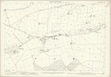 Durham XIX.14 (includes: Esh; Lanchester) - 25 Inch Map