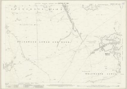 Lancashire LXXX.3 (includes: Bacup; Heywood; Rawtenstall; Whitworth) - 25 Inch Map