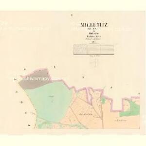 Milletitz (Milletice) - c4652-1-001 - Kaiserpflichtexemplar der Landkarten des stabilen Katasters