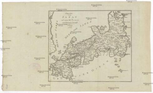 Charte von Japan mit seinen VII Provinzen