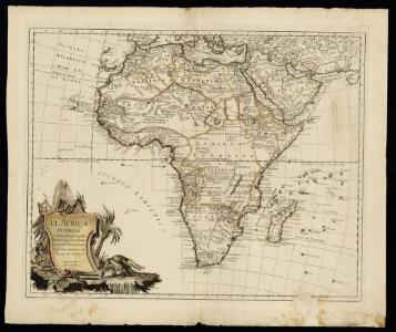 El Africa dividida en todos sus principales reynos segun las vltimas y nuevas observaciones de las Accademias y de Paris y de Londres