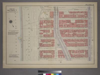 Plate 18, Part of Section 7: [Bounded by Cathedral Parkway, Amsterdam Avenue, W. 105th Street and (Riverside Park) Riverside Drive.]
