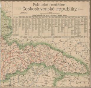 Politické rozdělení Československé republiky