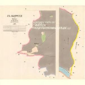 Zlakowitz - c9173-1-001 - Kaiserpflichtexemplar der Landkarten des stabilen Katasters