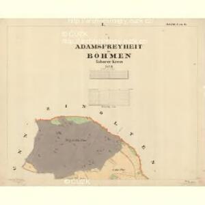 Adamsfreiheit - c2429-1-001 - Kaiserpflichtexemplar der Landkarten des stabilen Katasters