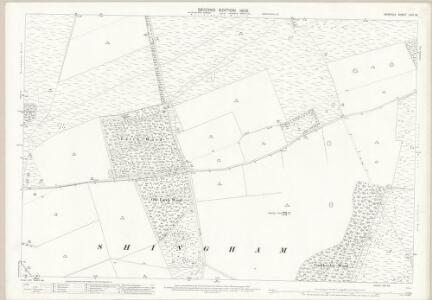 Norfolk LVIII.16 (includes: Beachamwell; Cockley Cley) - 25 Inch Map