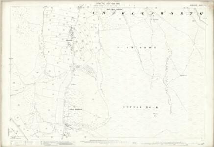 Derbyshire V.4 (includes: Charlesworth; Hayfield; New Mills) - 25 Inch Map
