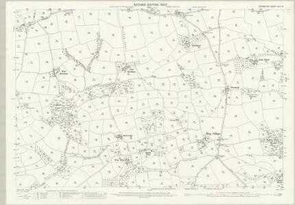 Devon XLIV.12 (includes: Cheriton Fitzpaine; Cruwys Morchard) - 25 Inch Map