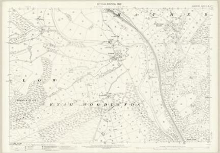 Derbyshire X.16 (includes: Eyam Woodlands; Eyam; Hathersage; Highlow; Outseats) - 25 Inch Map