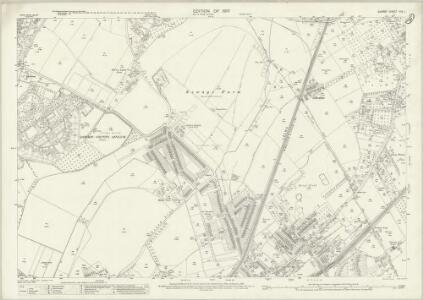 Surrey XIX.1 (includes: Epsom; Ewell) - 25 Inch Map