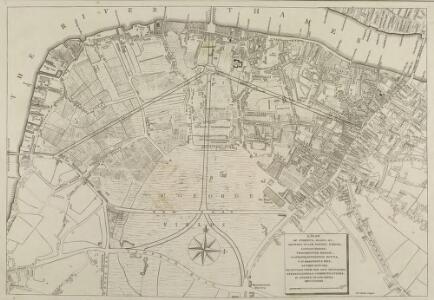 PLAN OF THE STREETS, ROADS &c. BETWEEN LAMBETH AND SOUTHWARK