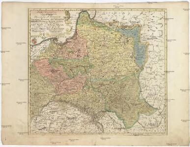 Mappa geographica regnorum Poloniae et Prussiae magnique ducatus Lithuaniae unacum provincia Russia rubra