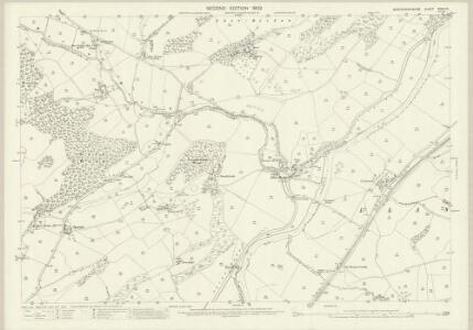 Montgomeryshire XXXVI.12 (includes: Llanllwchaearn; Llanmerewig; Newtown) - 25 Inch Map
