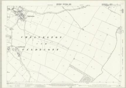 Bedfordshire I.14 (includes: Chelveston Cum Caldecott; Dean and Shelton; Melchbourne and Yelden; Raunds) - 25 Inch Map