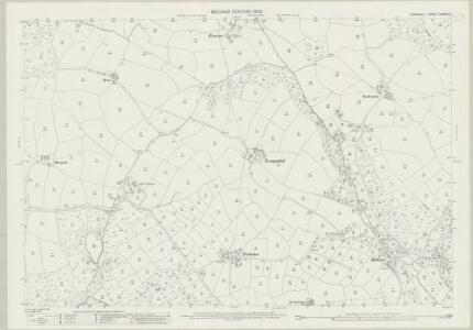 Cornwall LXXVIII.2 (includes: Sennen; St Buryan; St Levan) - 25 Inch Map